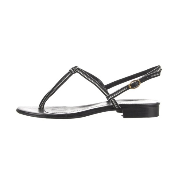 KATE SPADE Leather with Ribbon T-Strap Sandal - Picture 5 of 8